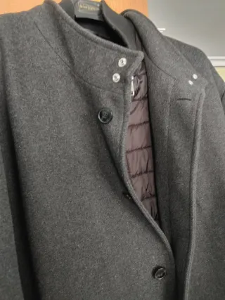 Chaquetón 3/4 negro marengo