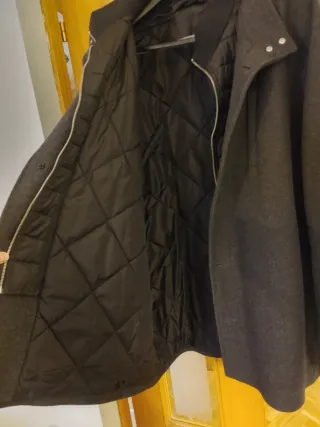 Chaquetón 3/4 negro marengo