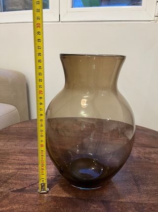 Jarrón Zara Home Cristal Marrón