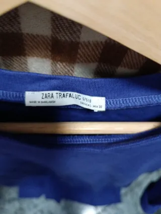 Vestido camiseta azul talla única