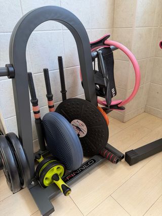 Supporto per accessori da palestra e bande elastiche, 2 supporti