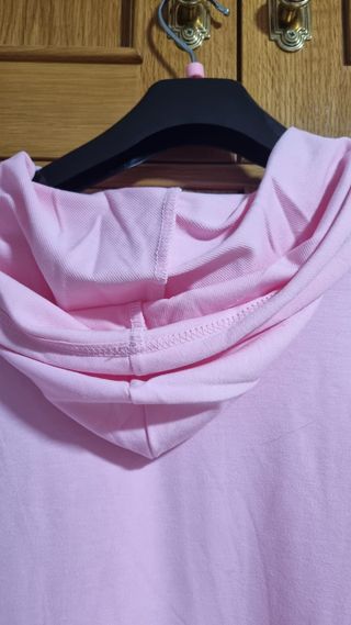 Sudadera vestido rosa
