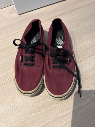 Zapatillas Vans Talla 38 Burdeos