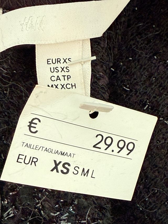 Jersey Mujer Brillo Manga Corta Negro/Plata