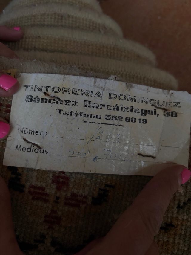 Tappeto 5Mx70cm Beige e Rosso