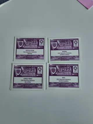 Lote 4 Cromos Liga CD Numancia