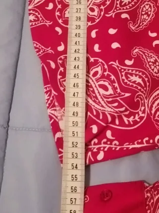 Camicia donna Camomilla tg.S rossa e bianca