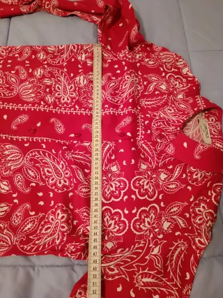 Camicia donna Camomilla tg.S rossa e bianca