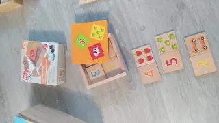 Lote de 4 juegos de madera educativos