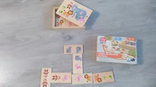 Lote de 4 juegos de madera educativos