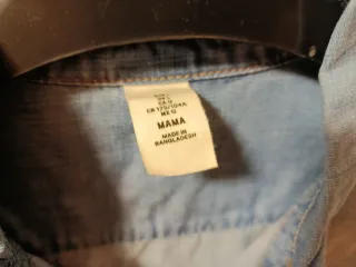 Camisa vaquera premamá talla l