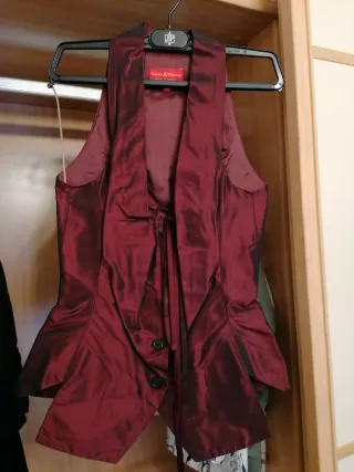 Vivienne Westwood Red Label Top Seda Burdeos