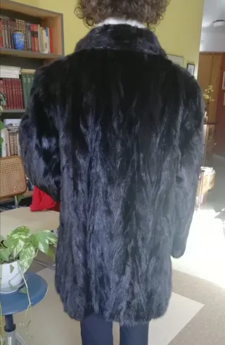 Chaquetón visón 'sintético' negro