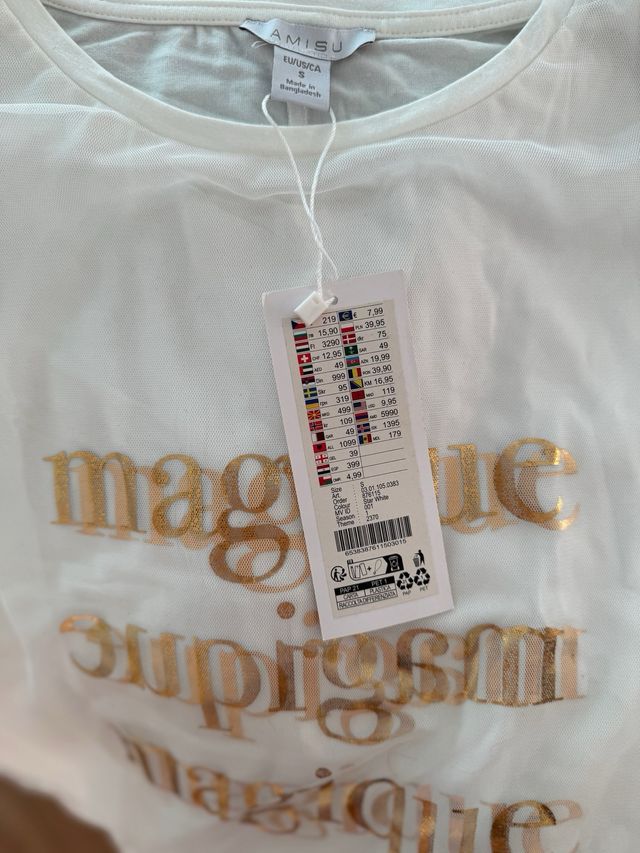 Camiseta blanca mujer original