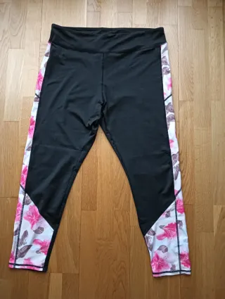 Mallas deportivas Shein curve floral mujer T.4XL