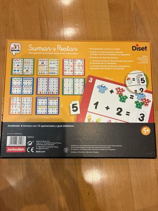 Juego Diset Sumar y Restar 5+