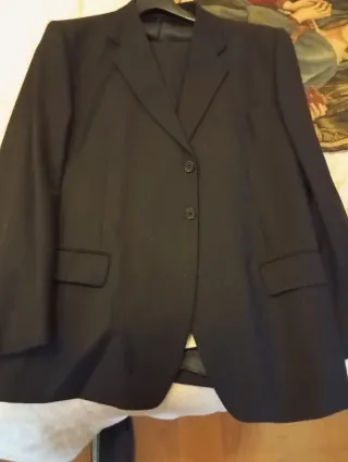 Completo uomo grigio gessato