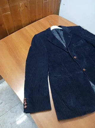 Americana Barreds azul hombre 100%algodón