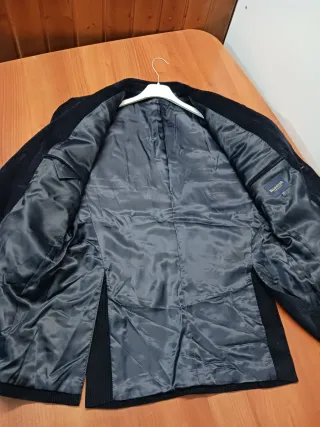 Americana Barreds azul hombre 100%algodón