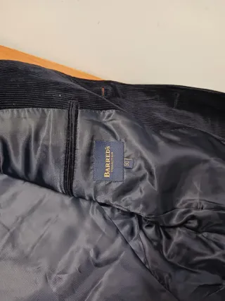 Americana Barreds azul hombre 100%algodón