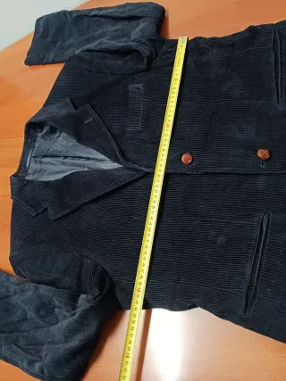 Americana Barreds azul hombre 100%algodón