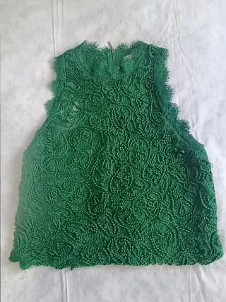 Top fiesta Zara verde