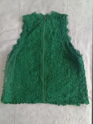 Top fiesta Zara verde