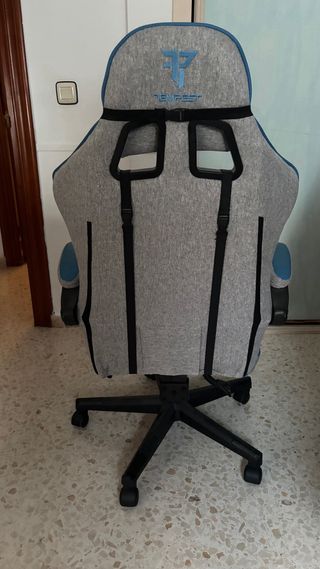 Silla Gamer/Escritorio Gris y Azul