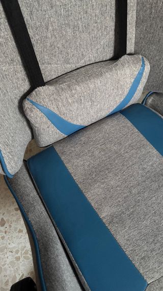 Silla Gamer/Escritorio Gris y Azul
