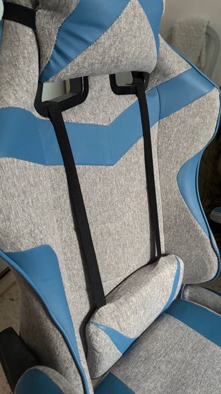 Silla Gamer/Escritorio Gris y Azul
