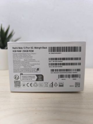 Xiaomi Redmi Note 13 Pro+ 5G con scatola, nero