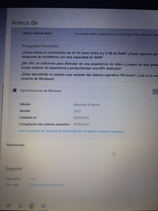 Portátil Acer ES1-731 Series Negro