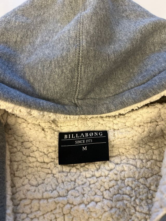 Sudadera Billabong forrada borrego gris