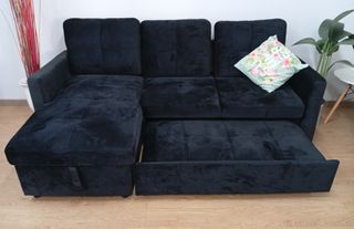 Sofá Cama, Chaise Longue. PAU NEGRO. ¡EN OFERTA!