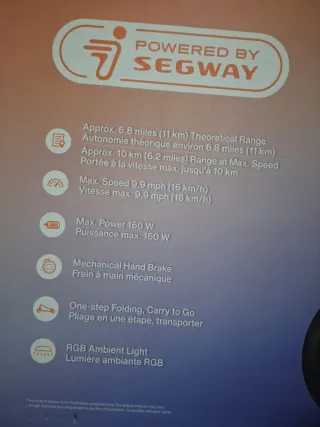 Patinete Eléctrico  Segway eKickscooter