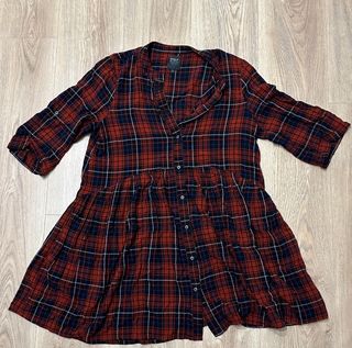 Vestido ONLY cuadros rojo talla M