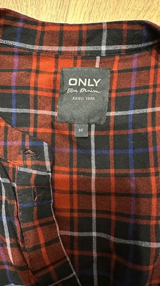 Vestido ONLY cuadros rojo talla M