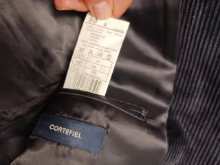 Americana Cortefiel 100% Algodón Negra