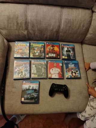 Lote 9 Juegos PS4 + Mando Dualshock 4