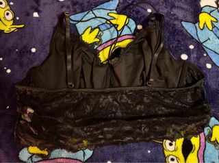 Top lencero negro encaje