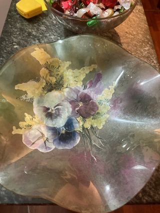 Svuota tasche in vetro decorato