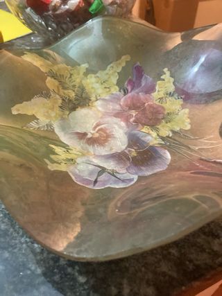 Svuota tasche in vetro decorato