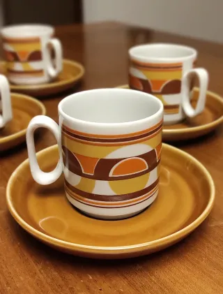 Tazzine caffè Tognana vintage anni 70 (6 pezzi)