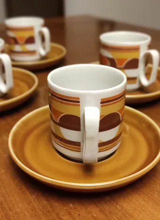 Tazzine caffè Tognana vintage anni 70 (6 pezzi)