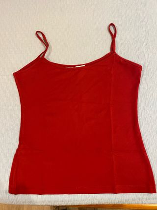 Top tirantes rojo Zara