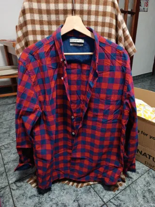 Camisa cuadros Mango M