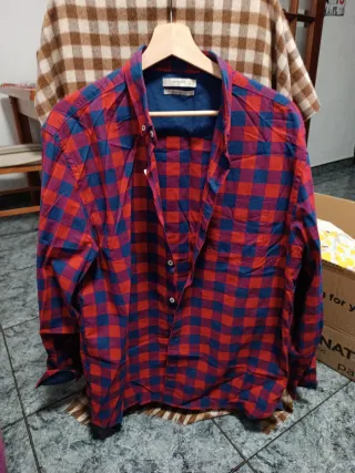 Camisa cuadros Mango M