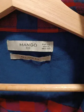 Camisa cuadros Mango M