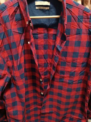 Camisa cuadros Mango M