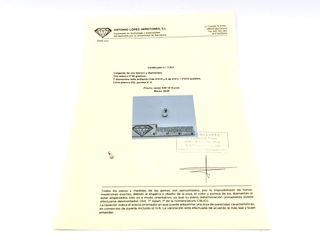 colgante oro 18k con piedra con diamante